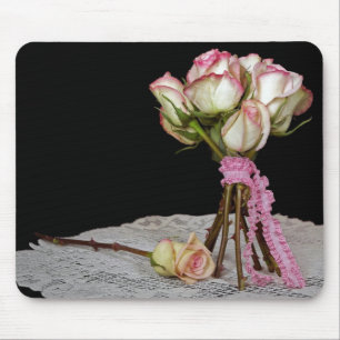 Tapis De Souris Rose Bouquet