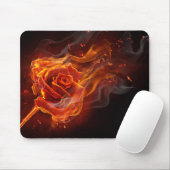 Tapis De Souris Rose brûlant (Avec souris)