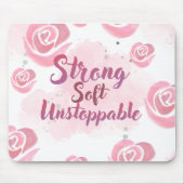 Tapis de souris rose clair féminin (Devant)