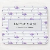 Tapis De Souris Rose classique de luxe blanc (Devant)