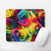 Tapis De Souris Rose coloré (Avec souris)
