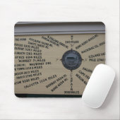 Tapis De Souris Rose de boussole (Avec souris)