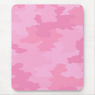 Tapis de souris rose de camouflage