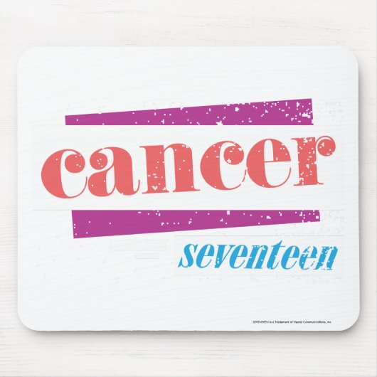 Tapis De Souris Rose de Cancer (Devant)