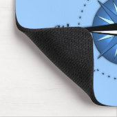 Tapis De Souris Rose de capitaine et de boussole (Coin)