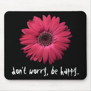 TAPIS DE SOURIS ROSE de Gerbera d'AMOUR