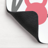 Tapis De Souris Rose de Kettlebell d'amour (Coin)