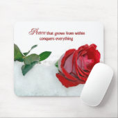 Tapis De Souris Rose de la paix (Avec souris)