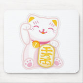 Tapis De Souris rose de neko de maneki (Devant)