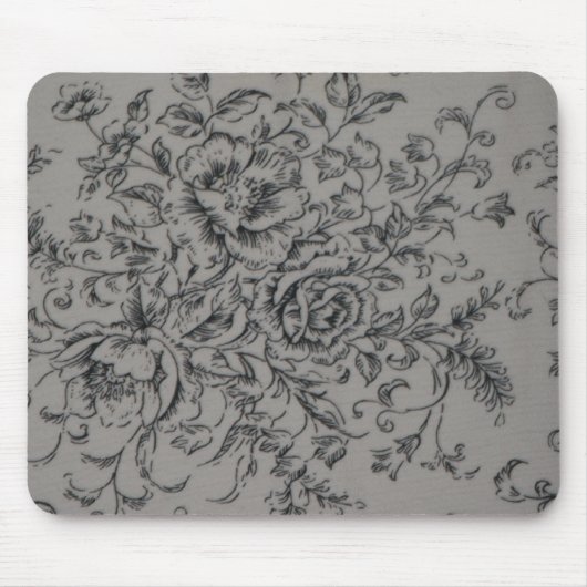 Tapis De Souris Rose de noir (Devant)