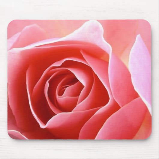 Tapis De Souris Rose de pétale de rose (Devant)