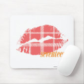 Tapis De Souris Rose de plaid (Avec souris)