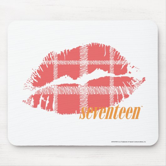 Tapis De Souris Rose de plaid (Devant)