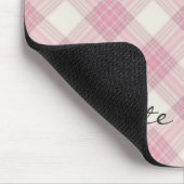 Tapis de souris rose de plaid de Flamant rose (Coin)