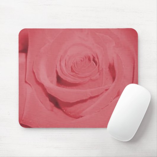 Tapis De Souris Rose de rose (Avec souris)