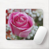 Tapis De Souris Rose de rose (Avec souris)