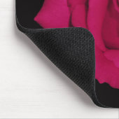 Tapis De Souris Rose de rose, mousepad noir d'arrière - plan (Coin)