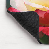 Tapis De Souris Rose de thé hybride de "double plaisir" (Coin)