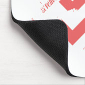 Tapis De Souris Rose de zigzag (Coin)