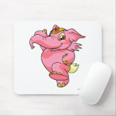 Tapis De Souris Rose d'Elephante (Avec souris)