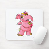 Tapis De Souris Rose d'Elephante (Avec souris)