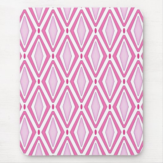 Tapis De Souris Rose diamant double rétro (Devant)