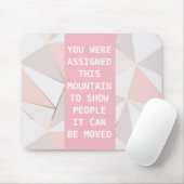 Tapis de souris rose d'inspiration (Avec souris)