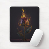 Tapis De Souris rose en feu (Avec souris)
