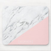Tapis De Souris Rose et marbre (Devant)