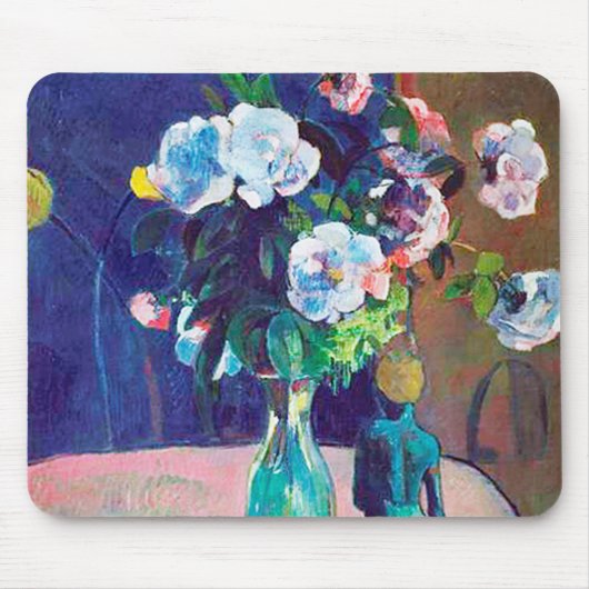 Tapis De Souris Rose et Statuette, Gauguin (Devant)