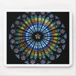 Tapis De Souris rose fenêtre cathédrale strasbourg