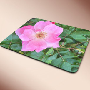 Tapis De Souris Rose Fleur Fleur Fleur Pad Souris