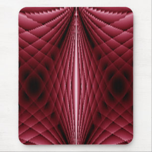 Tapis De Souris Rose foncé et Motif de courtepointe géométrique no