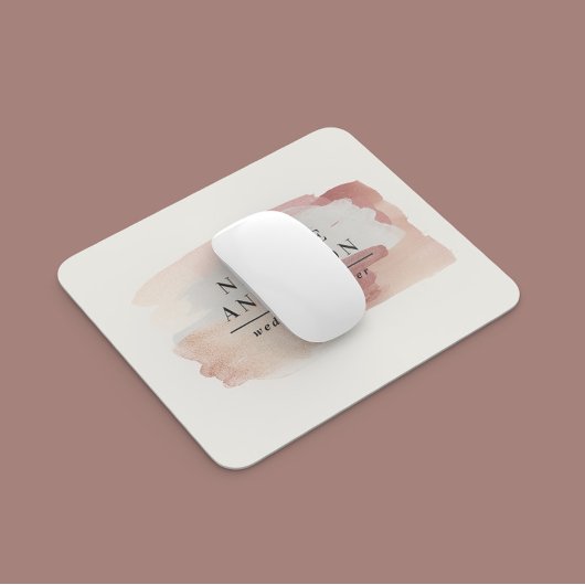 Tapis De Souris Rose girly rose or moderne design élégant