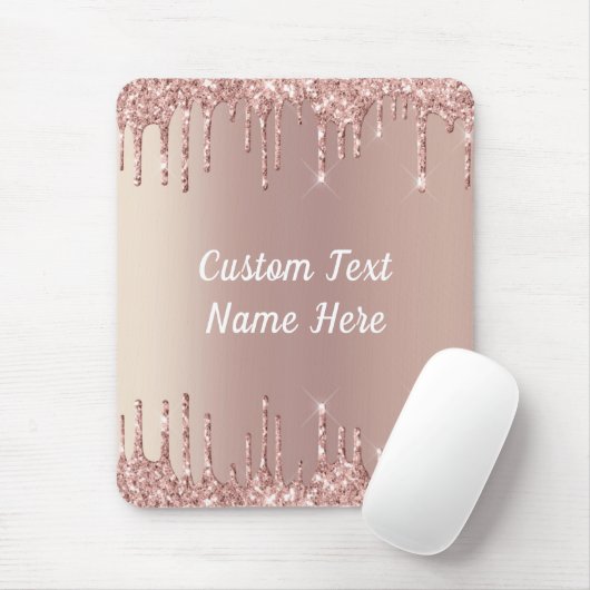 Tapis De Souris Rose Gold Blush Parties scintillant Drivers Pad So (Avec souris)