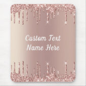 Tapis De Souris Rose Gold Blush Parties scintillant Drivers Pad So (Devant)