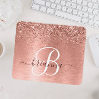 Rose Gold brossé Parties scintillant métallique No