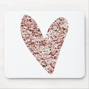 Tapis De Souris Rose Gold Heart Clipart Cute Heart Parties scintil