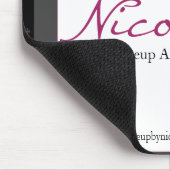 Tapis De Souris Rose gris de noir moderne de grand style (Coin)