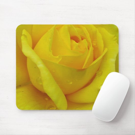 Tapis De Souris Rose jaune (Avec souris)