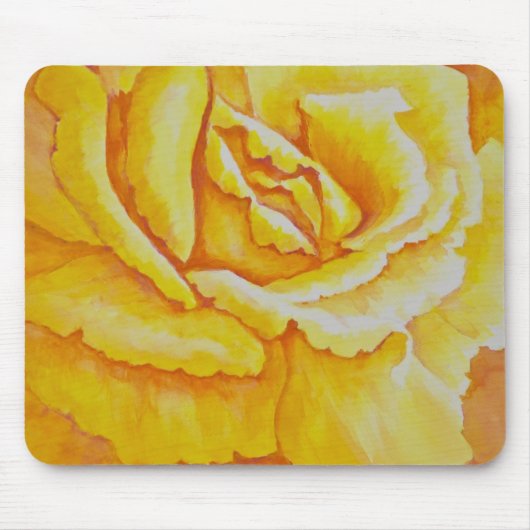 Tapis De Souris Rose jaune (Devant)