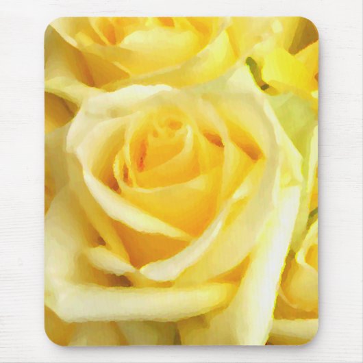 Tapis De Souris , Rose jaune_ (Devant)