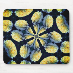 Tapis De Souris Rose jaune Art Abstrait