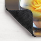 Tapis De Souris Rose jaune dans une boule en verre (Coin)