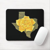 Tapis De Souris Rose Jaune Du Texas Motif Flower (Avec souris)