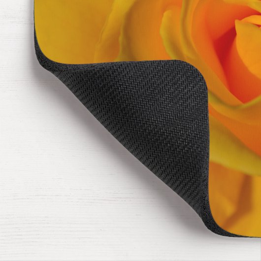 Tapis De Souris Rose jaune élégante florale (Coin)