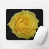 Tapis De Souris Rose jaune Mousepad (Avec souris)