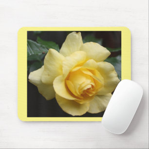 Tapis De Souris Rose jaune Mousepad