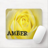 Tapis De Souris Rose jaune profonde (Avec souris)