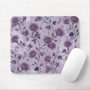 Tapis De Souris Rose Lavande Poussiéreuse Teintes Rêveuses et Maus